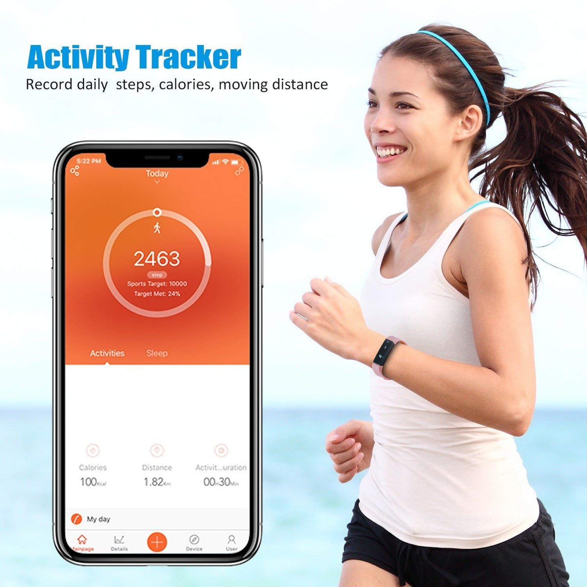 SmartFit Activity Tracker + Extra Band