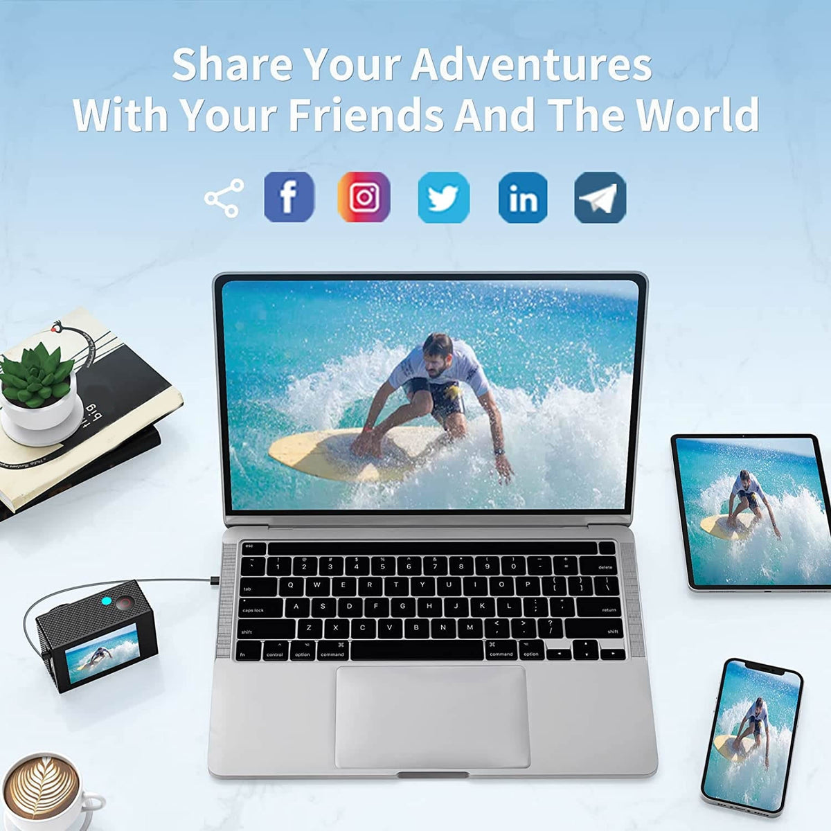 4K Wi-Fi Action Camera Kit