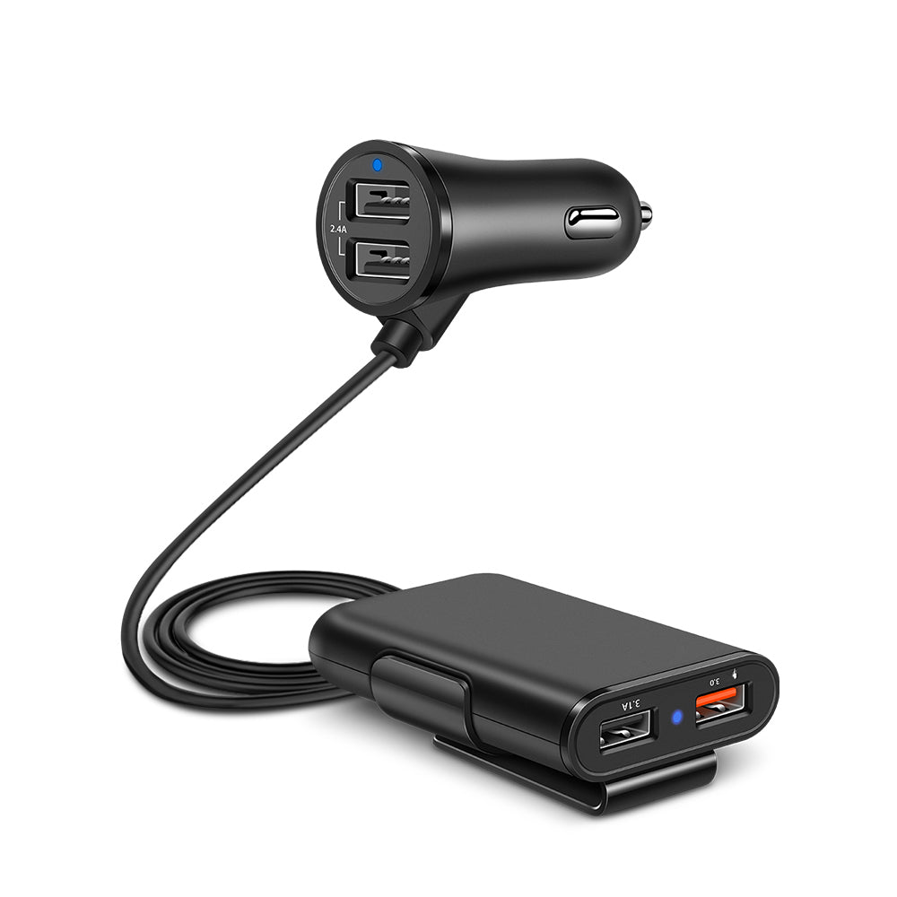 Quick-Clip Multi-Port Car Charger