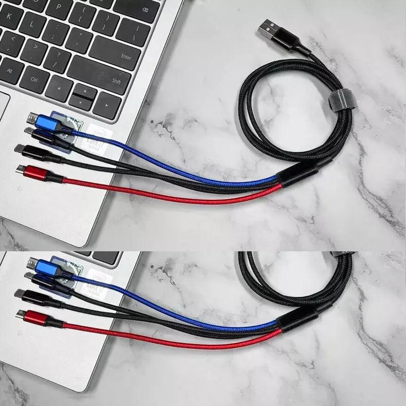 4-in-1 Universal Charging Cable 2-Pack — 4 ft